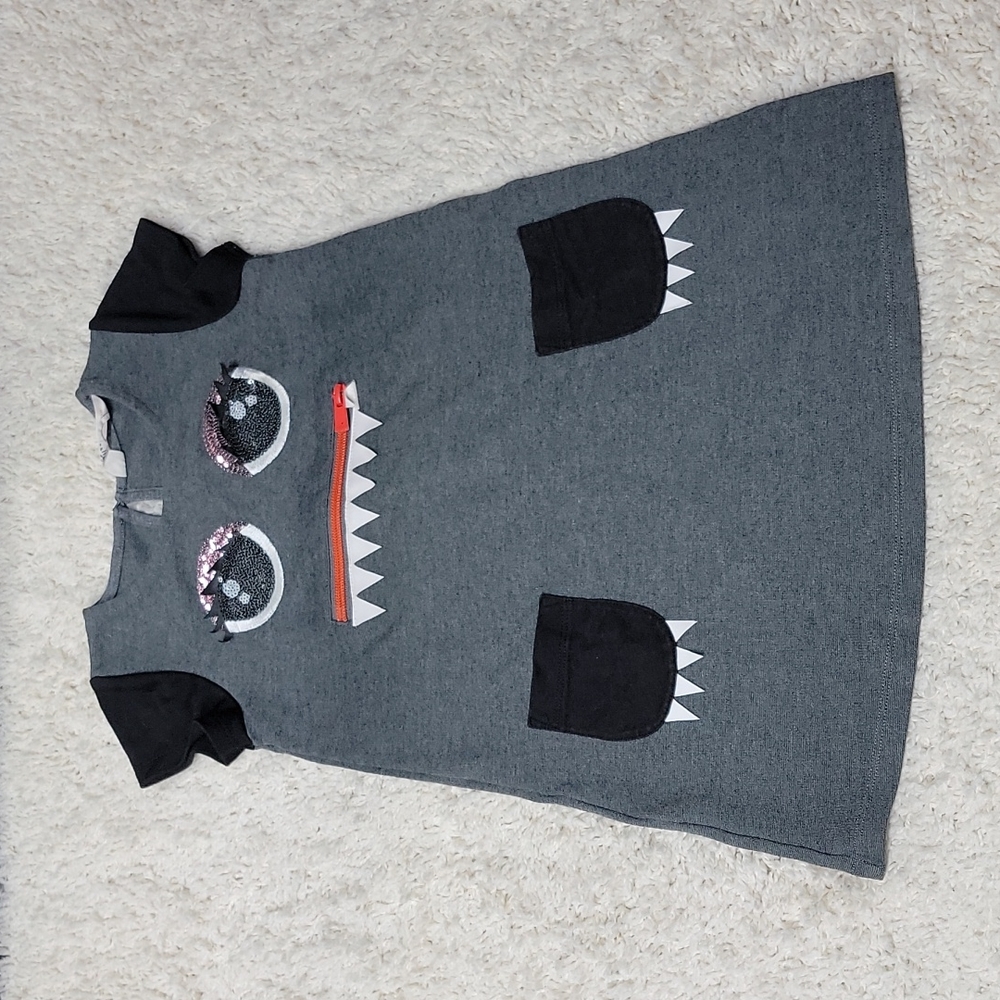 H&M Cute Monster dress, Size 2-4Y